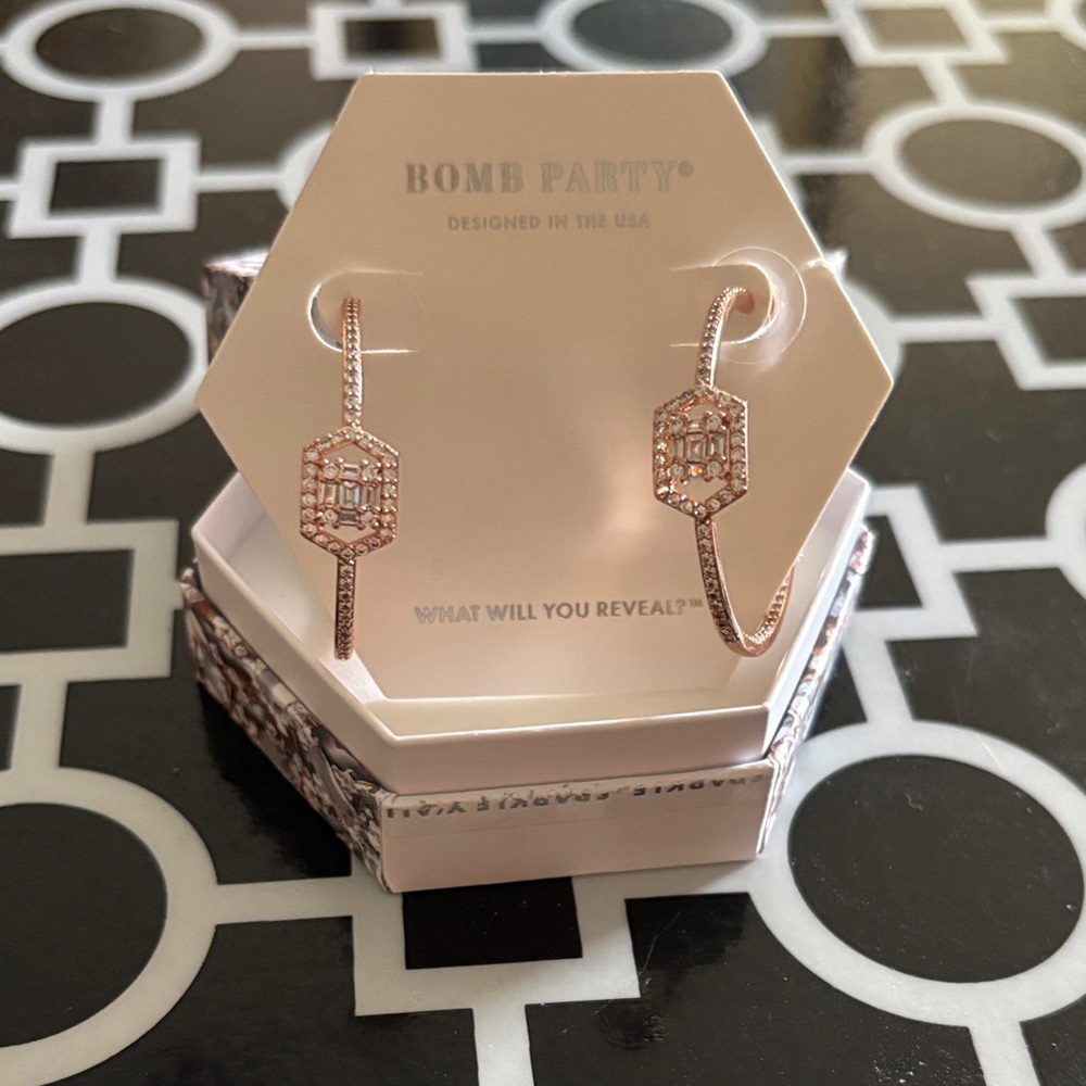 Bomb Party earrings, Staying Out Late